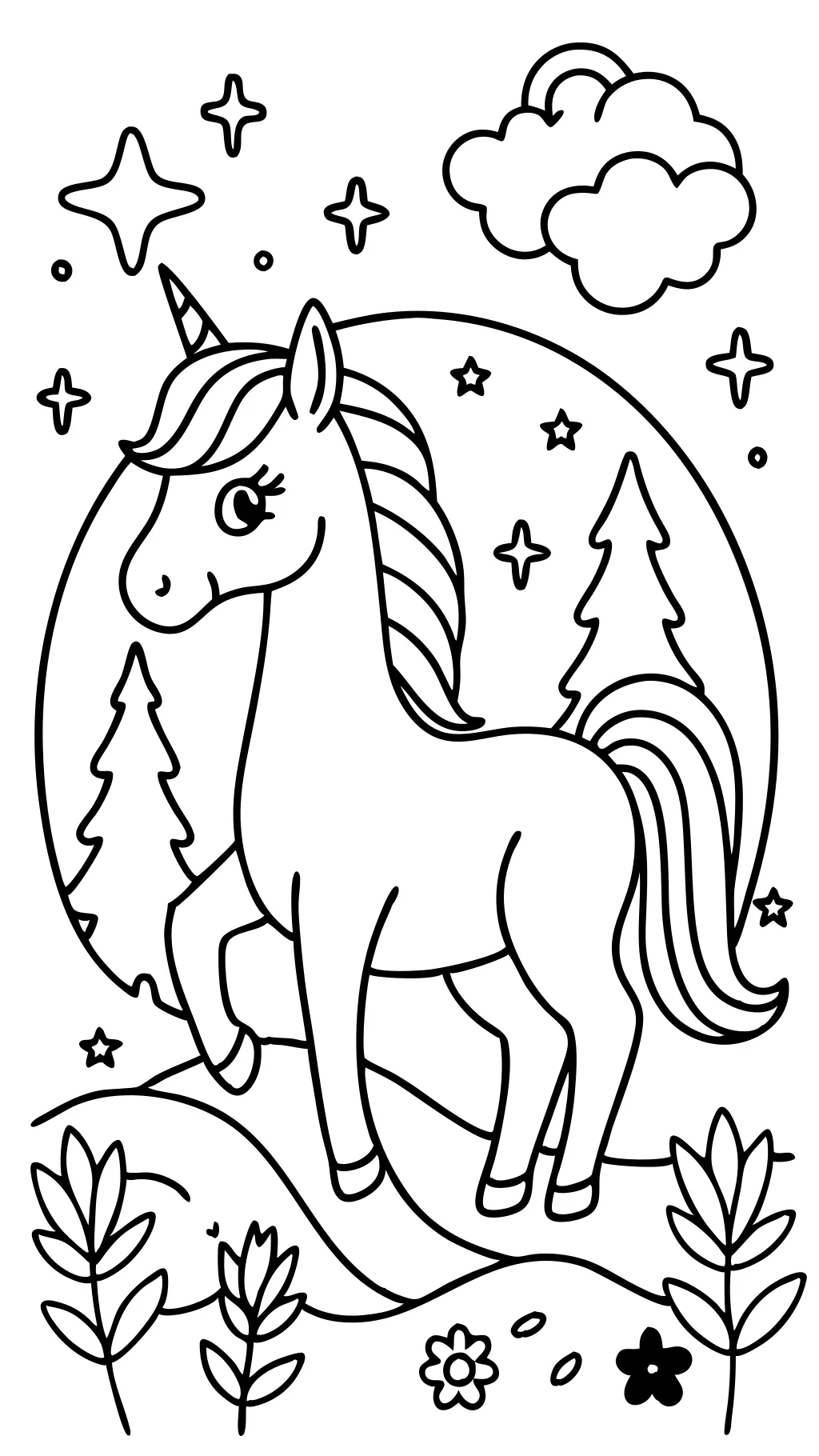 unicorn coloring pages printable pdf